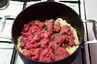 Bagt kartoffelmos med kødsauce i ovn ... klik på billedet for at komme tilbage