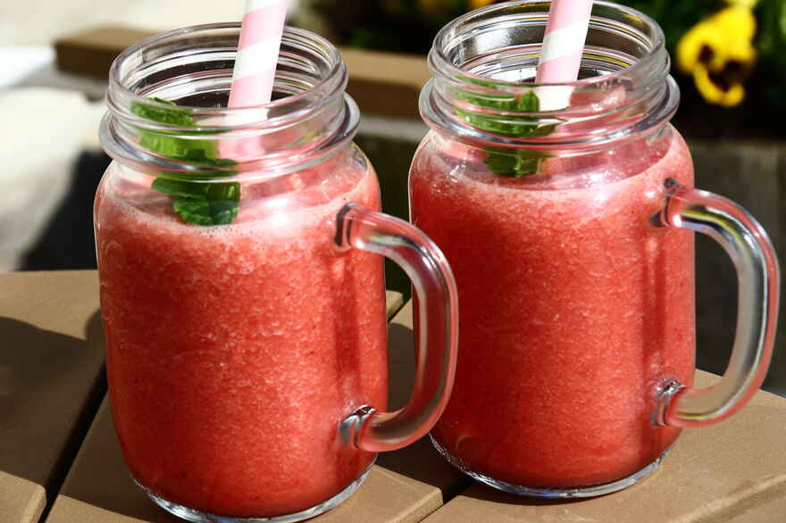 Vandmelon smoothie ... klik for at komme tilbage