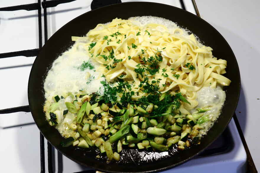 Pasta med squash ... klik for at komme tilbage